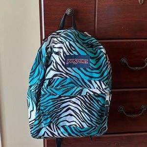 BACK TO SCHOOL 🎒📚Blue & White Jansport Backpack